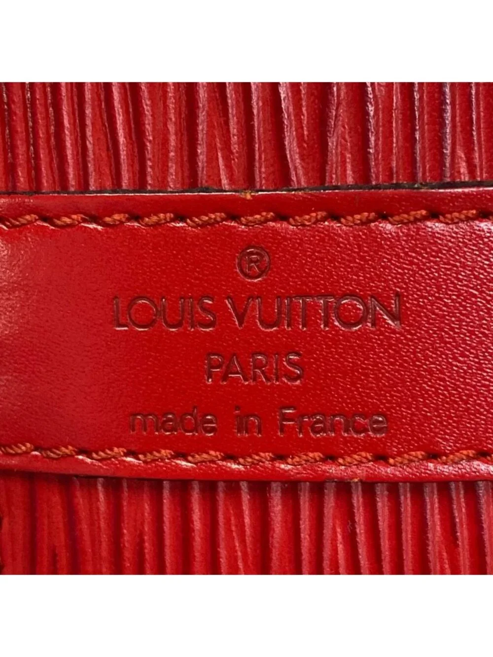 Louis Vuitton Shoulder Bag Epi Petit Noe Castilian Red Leather